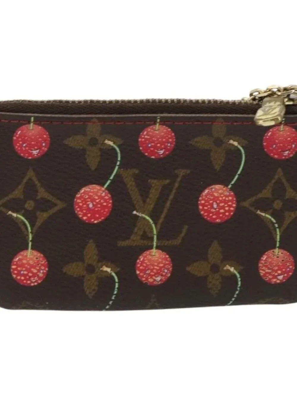 LOUIS VUITTON Monogram Cherry Pochette Cles Coin Purse M95042 LV Auth bs35761